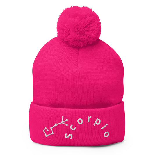 “Scorpio” Pom-Pom Beanie