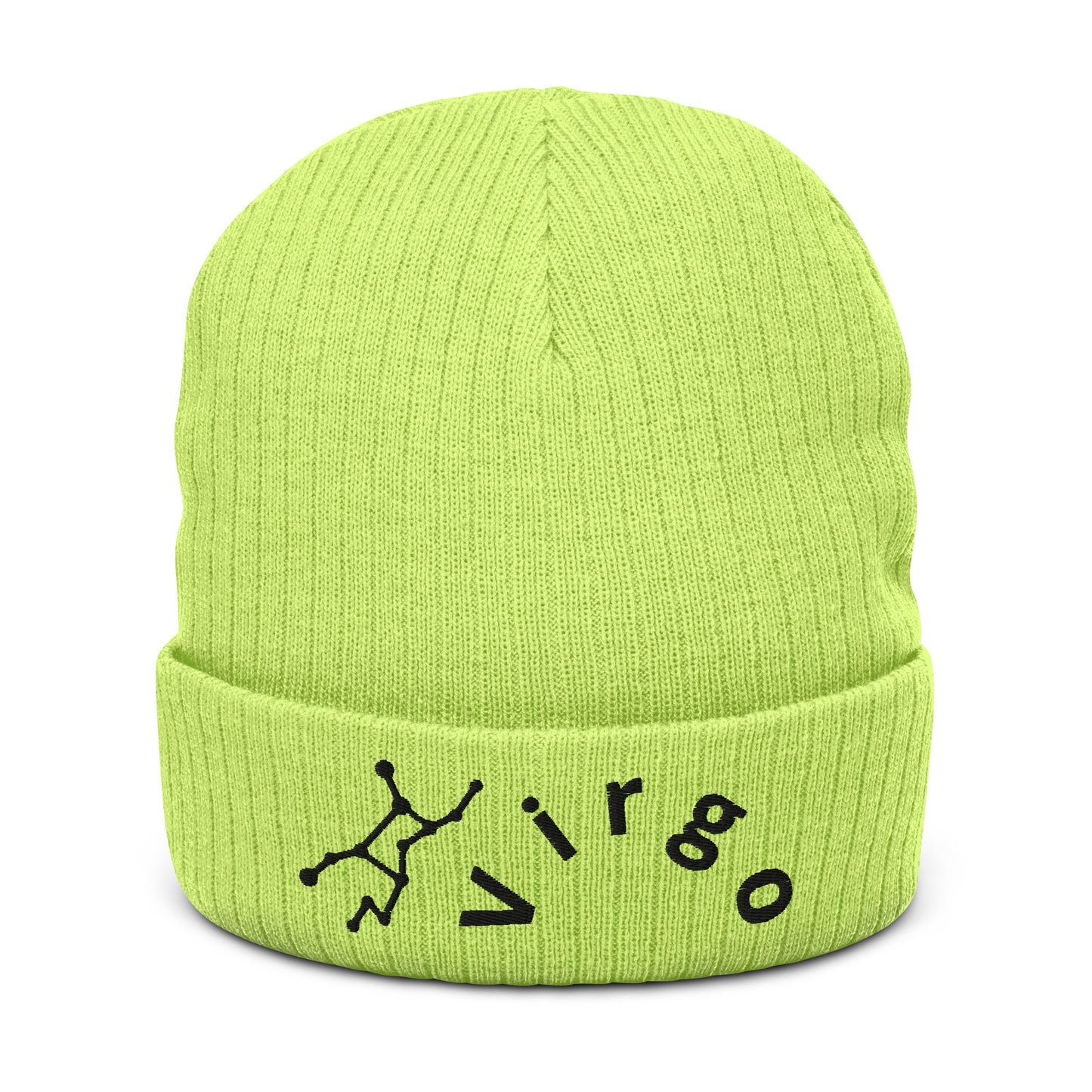 “Virgo” Ribbed Knit Beanie