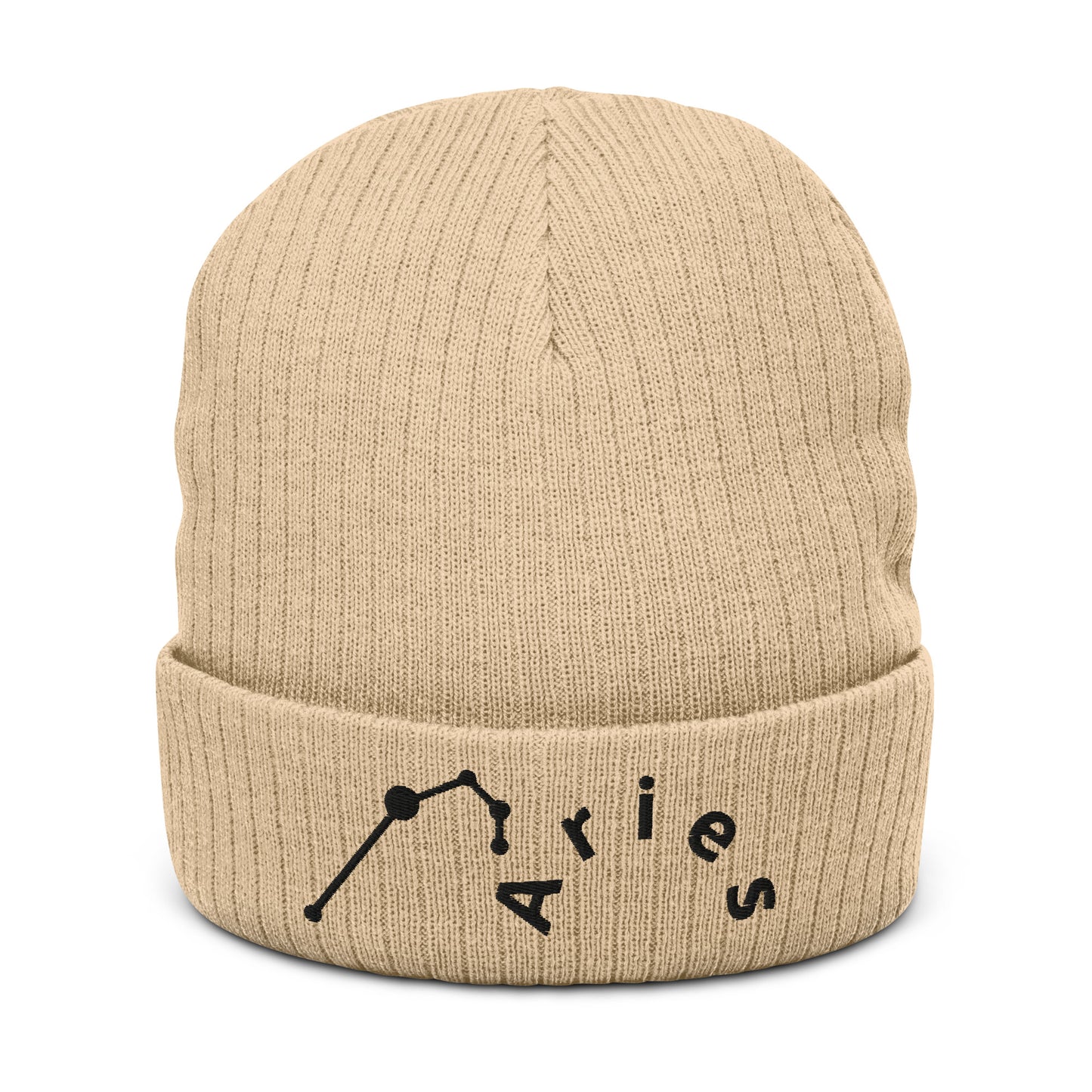 “Aries” Ribbed Knit Beanie