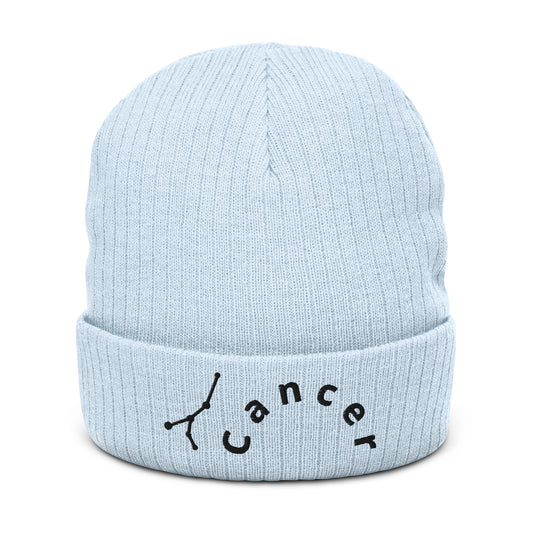“Cancer” Ribbed Knit Beanie