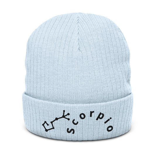 “Scorpio” Ribbed Knit Beanie