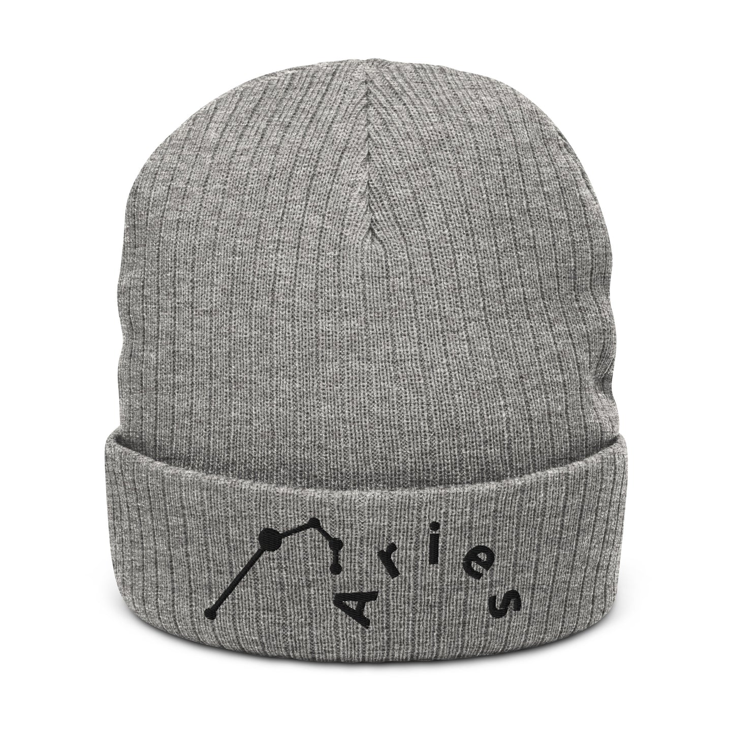 “Aries” Ribbed Knit Beanie