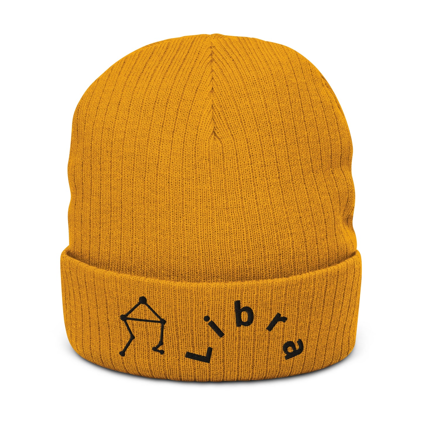 “Libra” Ribbed Knit Beanie