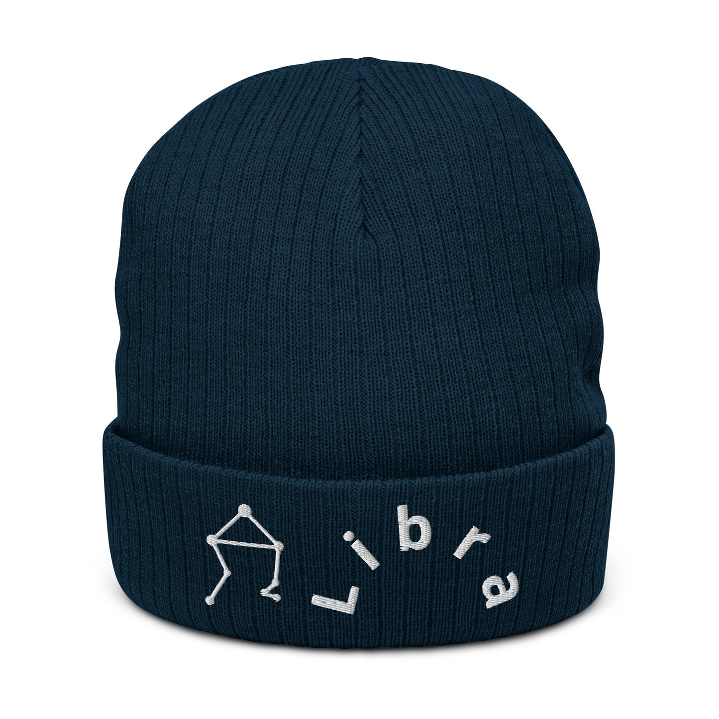 “Libra” Ribbed Knit Beanie