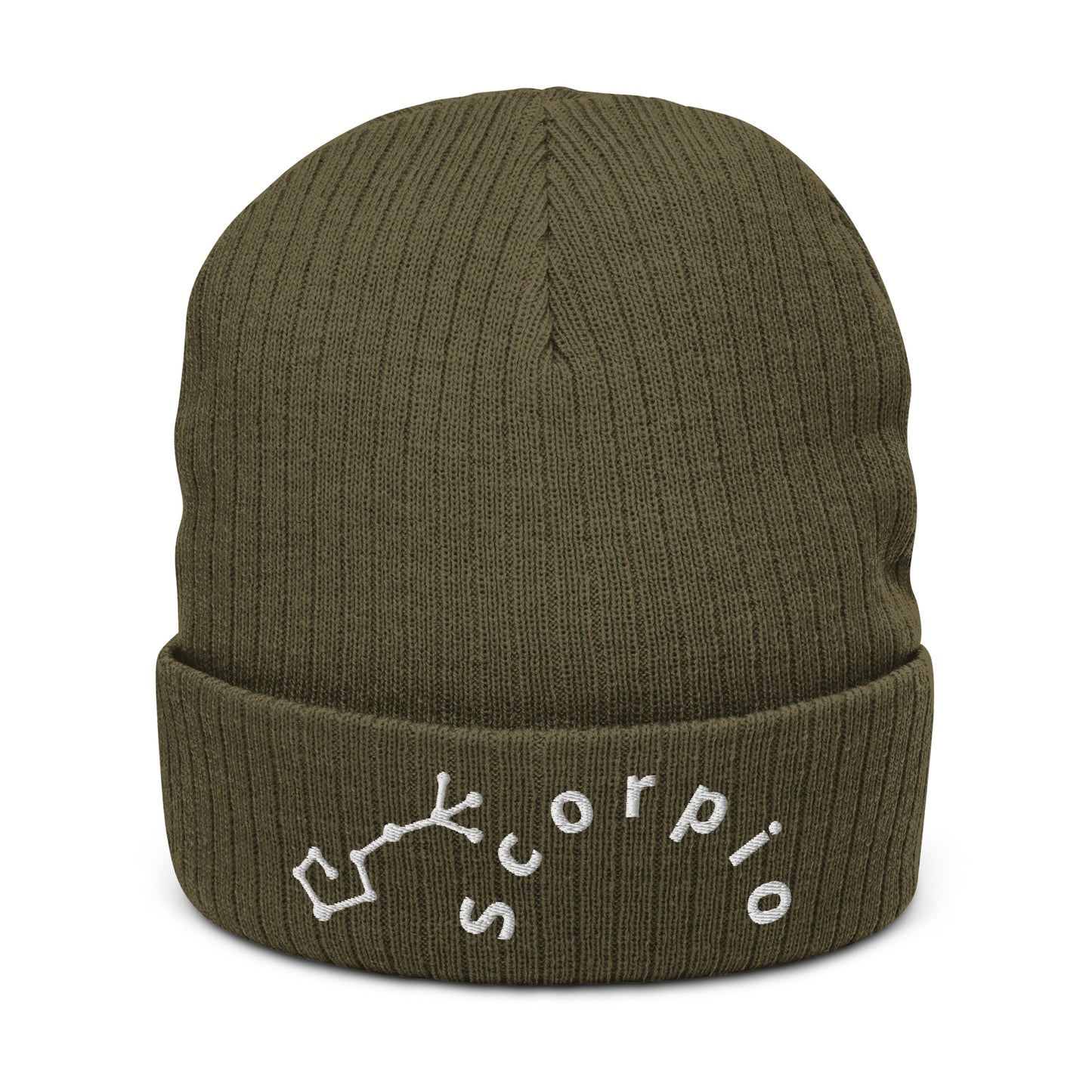 “Scorpio” Ribbed Knit Beanie