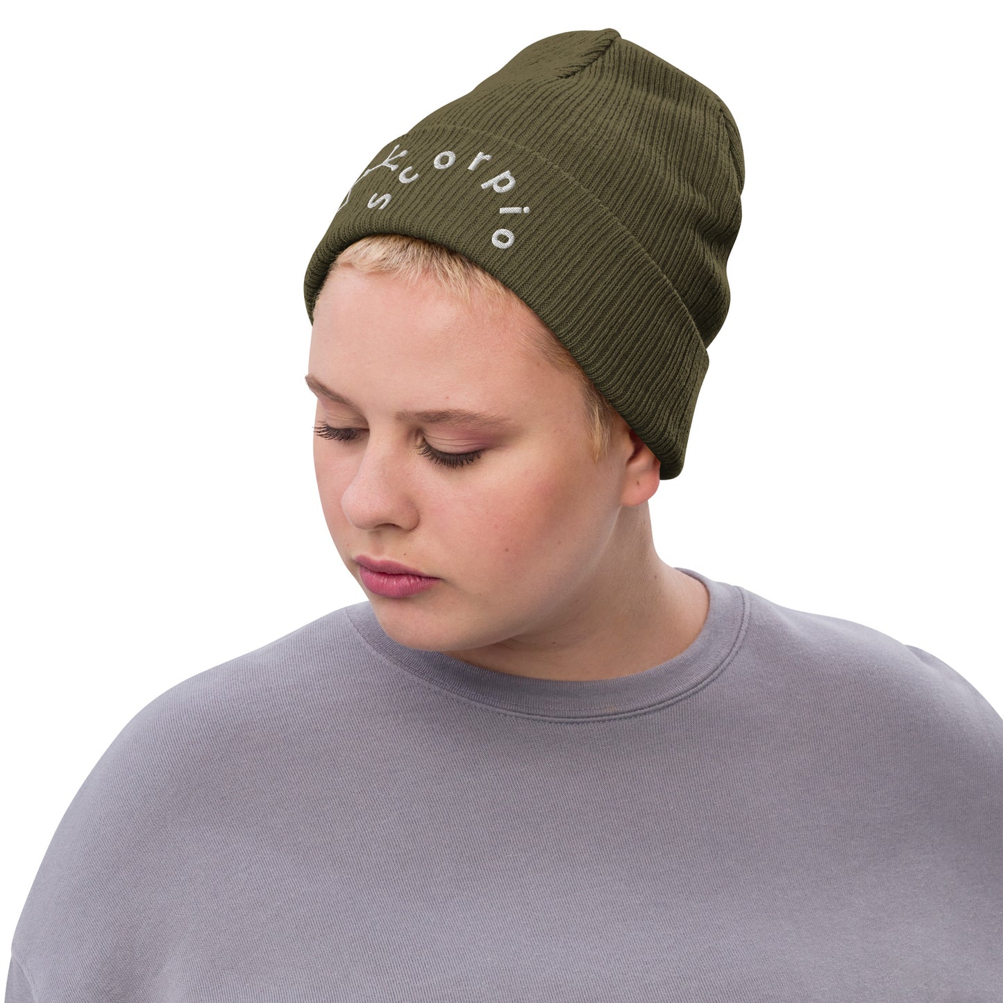 “Scorpio” Ribbed Knit Beanie
