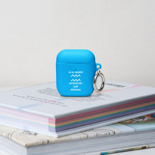 “Uh Oh, Aquarius” Rubber Case For AirPods®