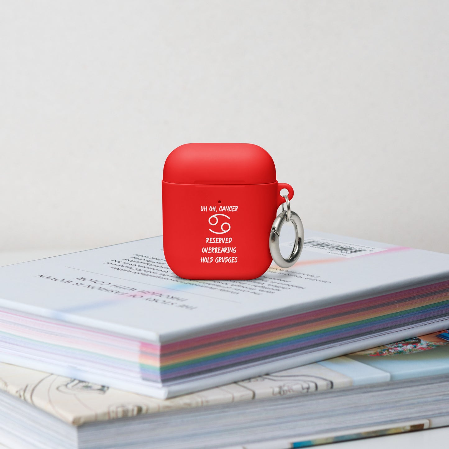 “Uh Oh, Cancer” Rubber Case For AirPods®
