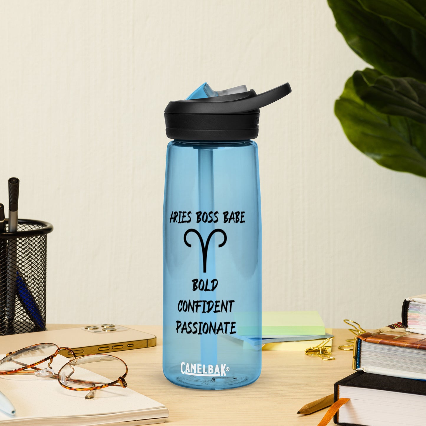 “Aries Boss Babe” Sports Water Bottle