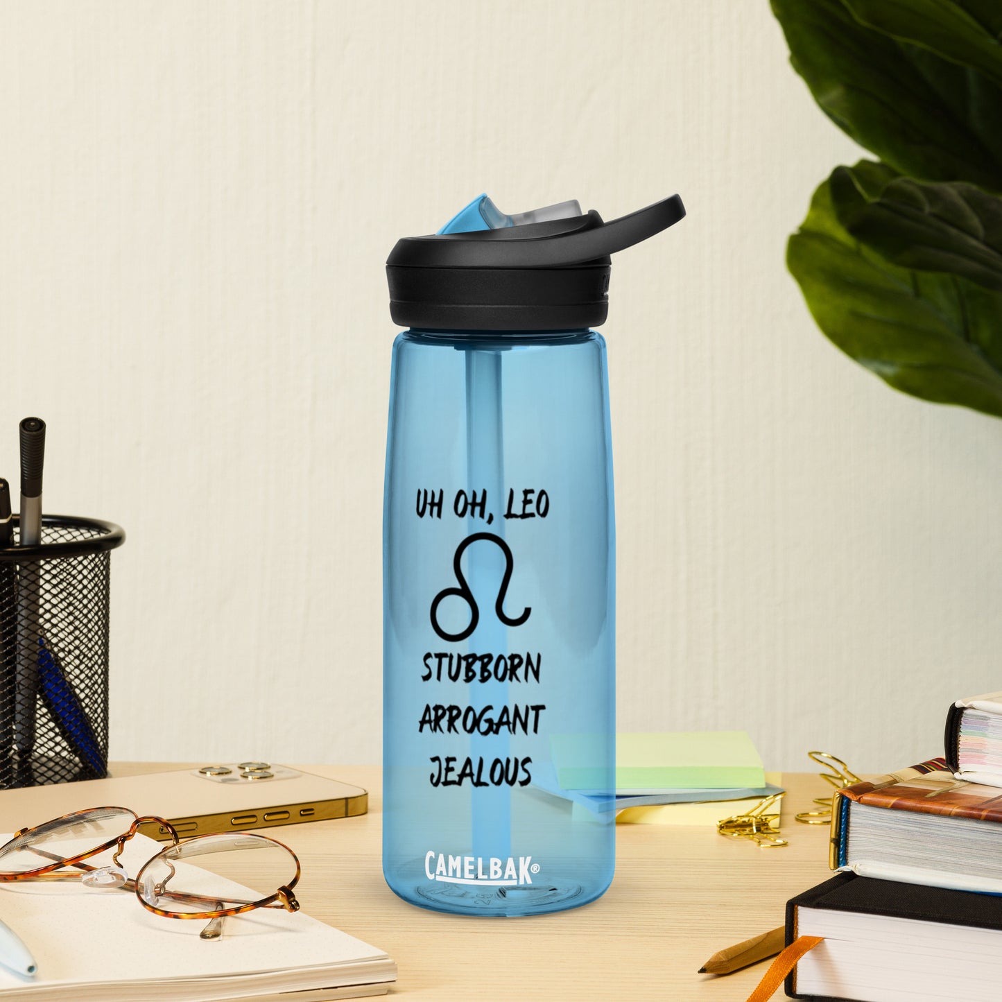 “Uh Oh, Leo” Sports Water Bottle