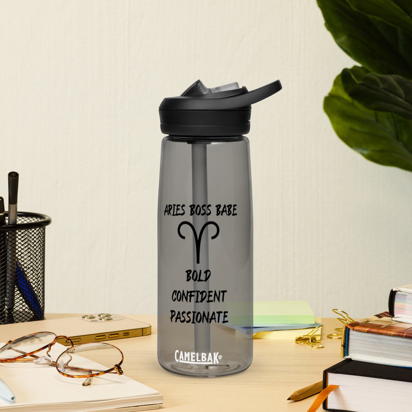 “Aries Boss Babe” Sports Water Bottle