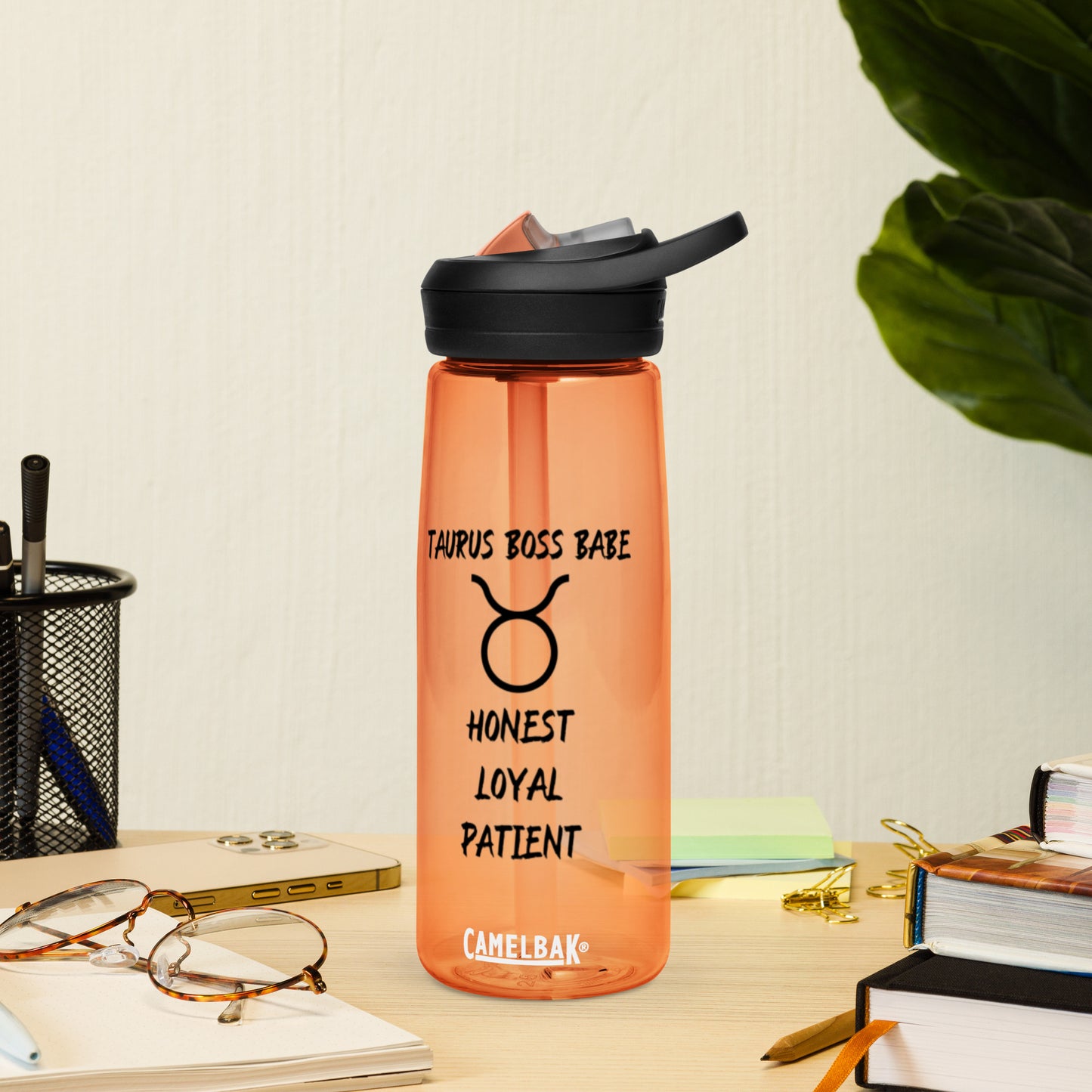 “Taurus Boss Babe” Sports Water Bottle