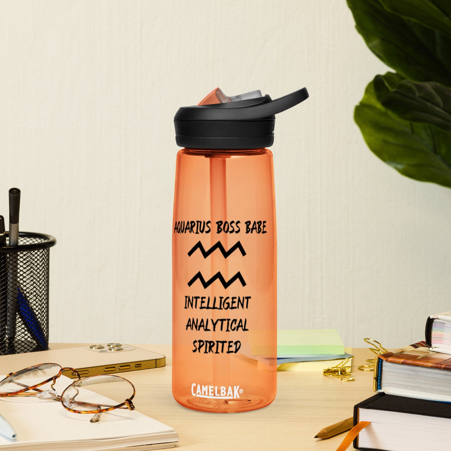“Aquarius Boss Babe” Sports Water Bottle