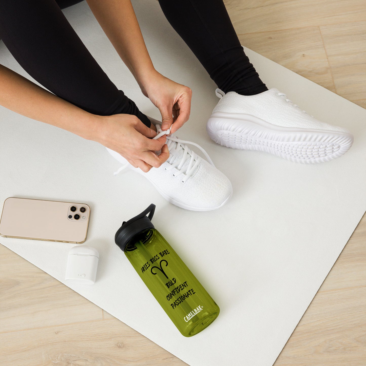 “Aries Boss Babe” Sports Water Bottle