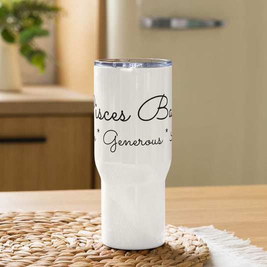 “Pisces Babe” Travel Mug With A Handle