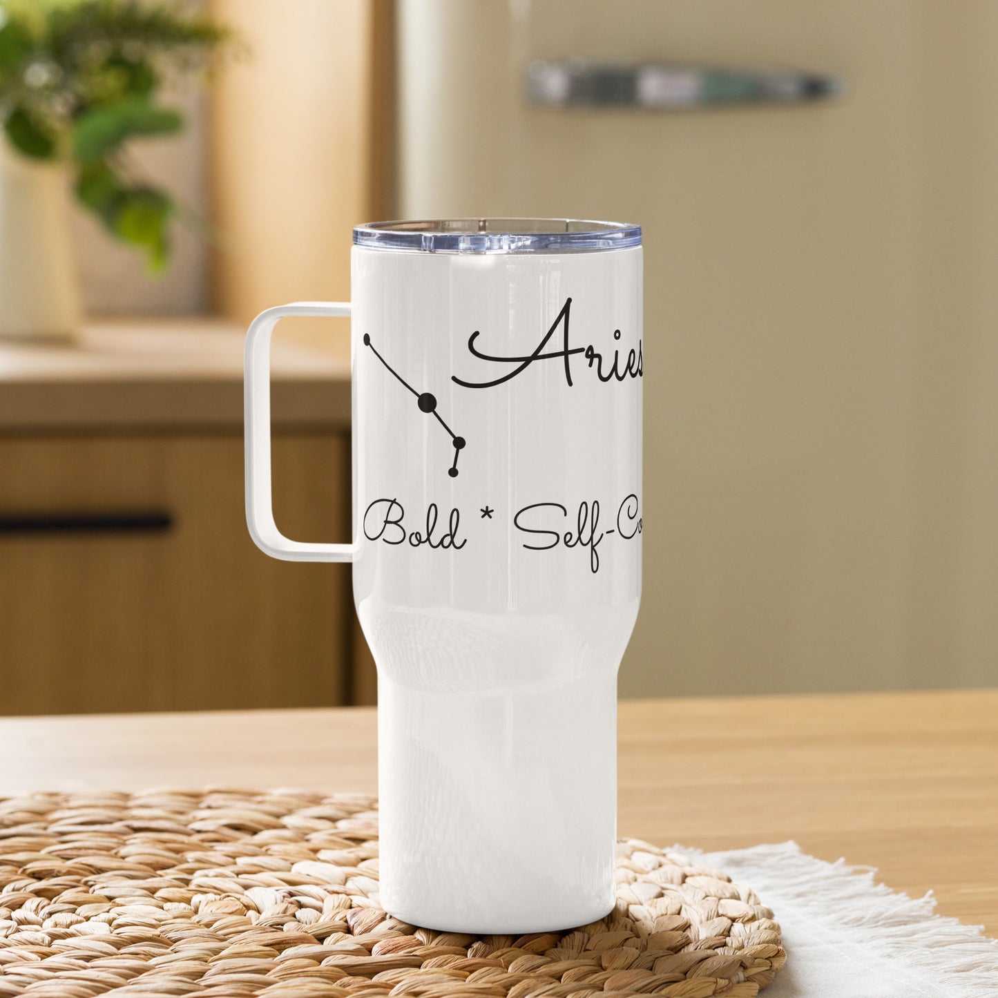 “Aries Babe” Travel Mug With A Handle