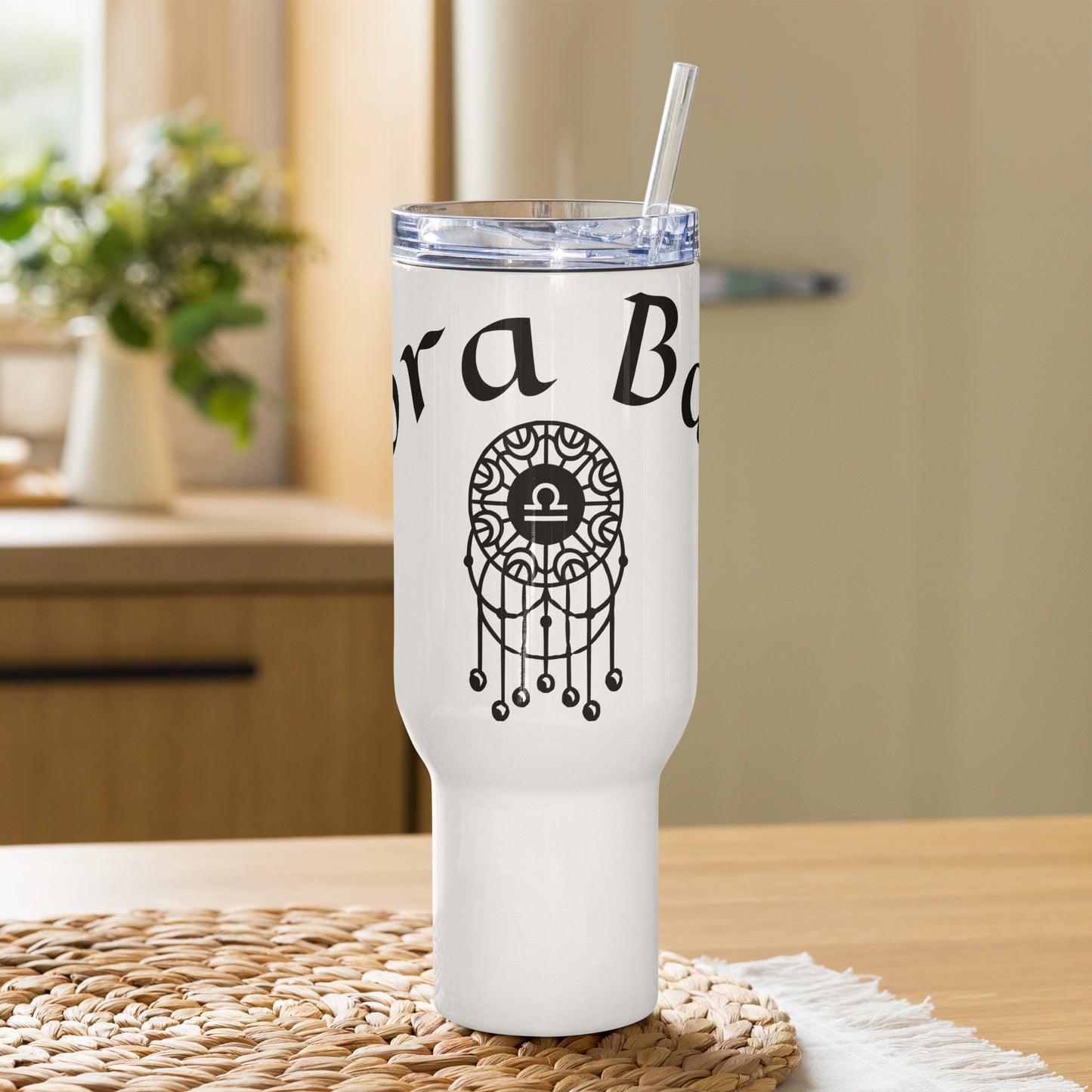 “Libra Babe” Travel Mug With A Handle