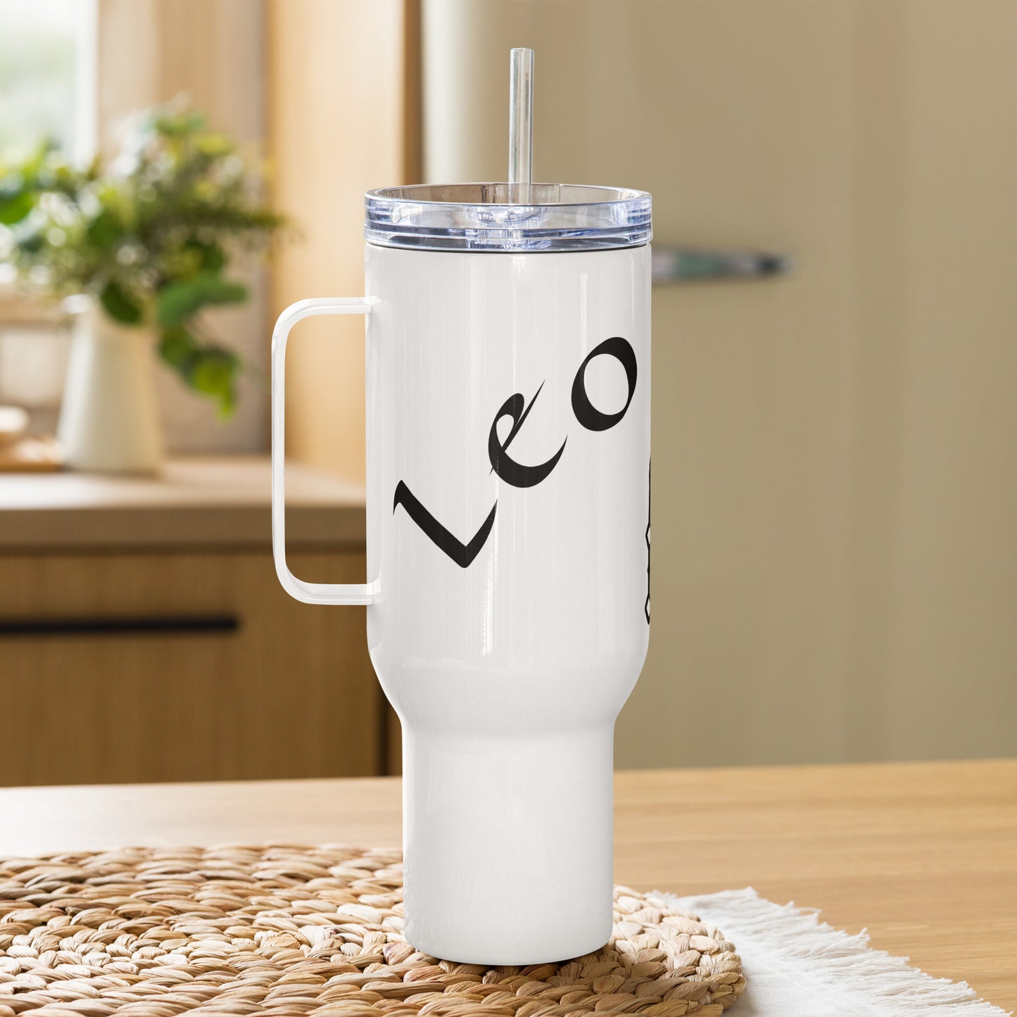 “Leo Babe” Travel Mug With A Handle