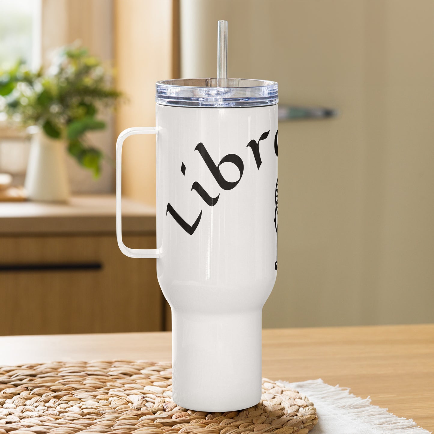 “Libra Babe” Travel Mug With A Handle