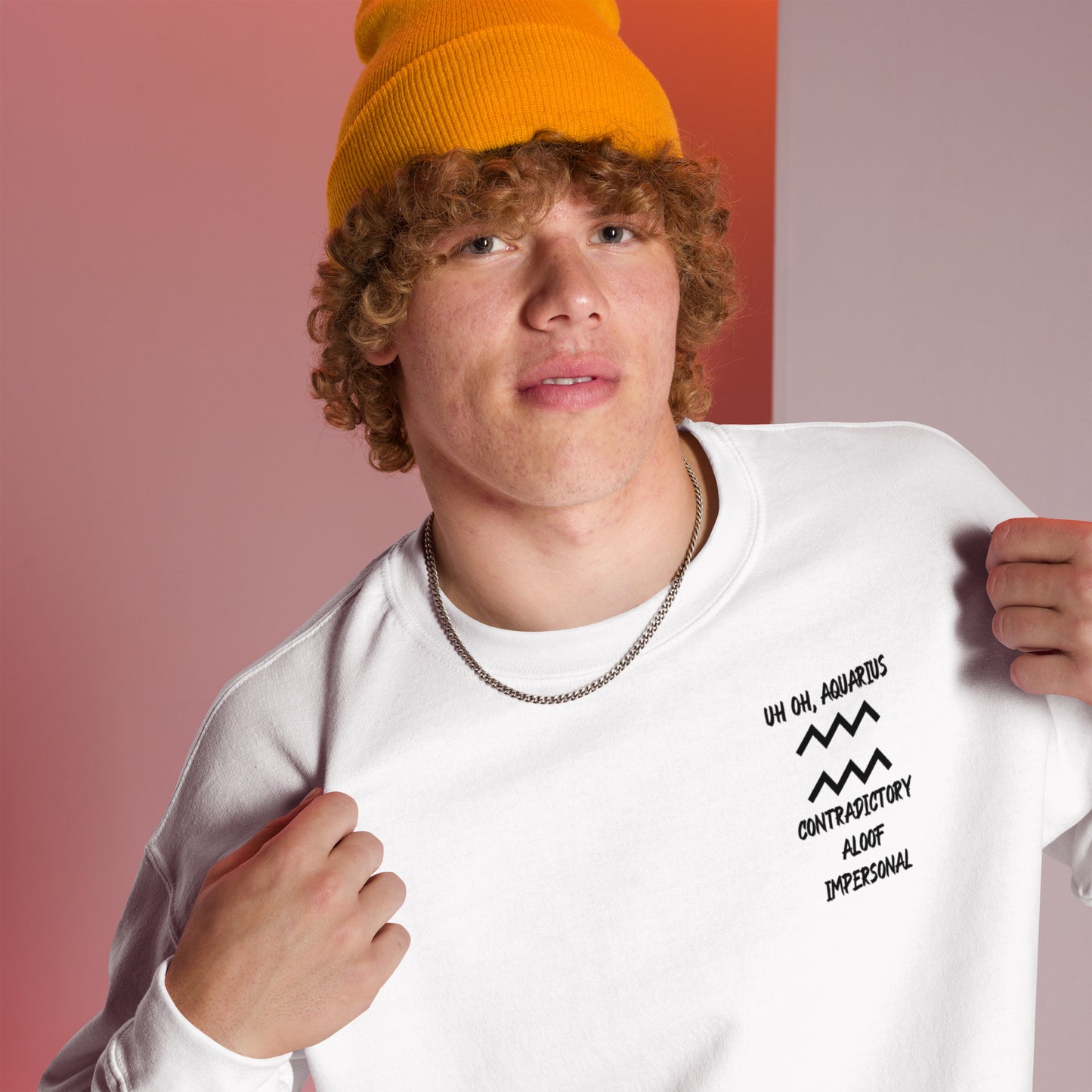 “Uh Oh, Aquarius” Unisex Sweatshirt