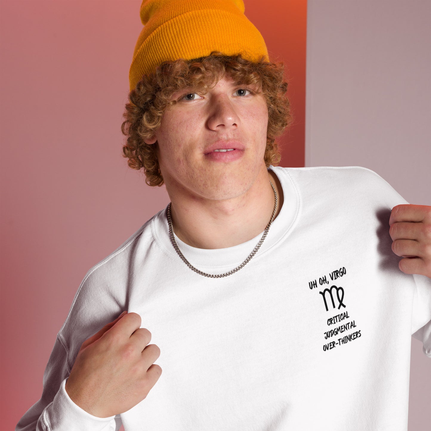 “Uh Oh, Virgo” Unisex Sweatshirt