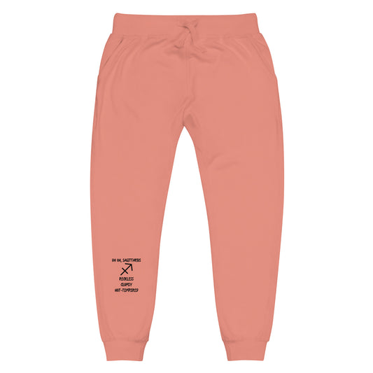 “Uh Oh, Sagittarius” Unisex Fleece Sweatpants