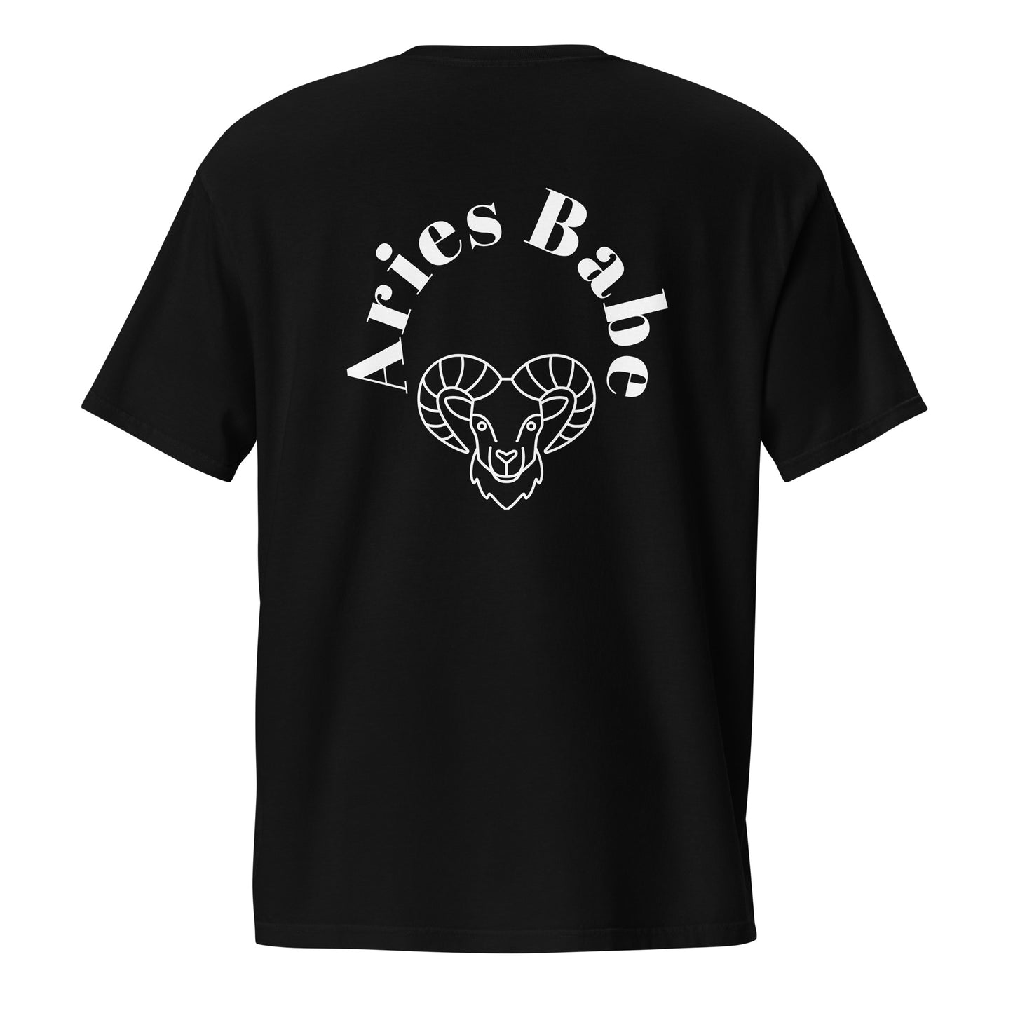“Aries Babe” Unisex Garment-Dyed Pocket T-Shirt