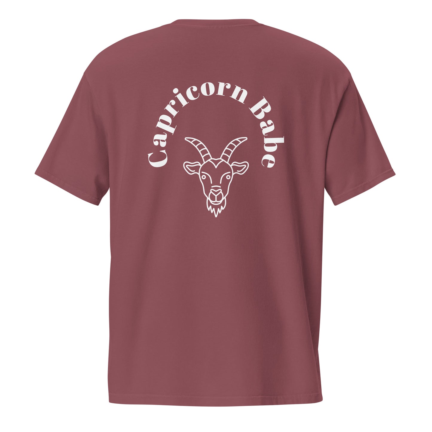 “Capricorn Babe” Unisex Garment-Dyed Pocket T-Shirt