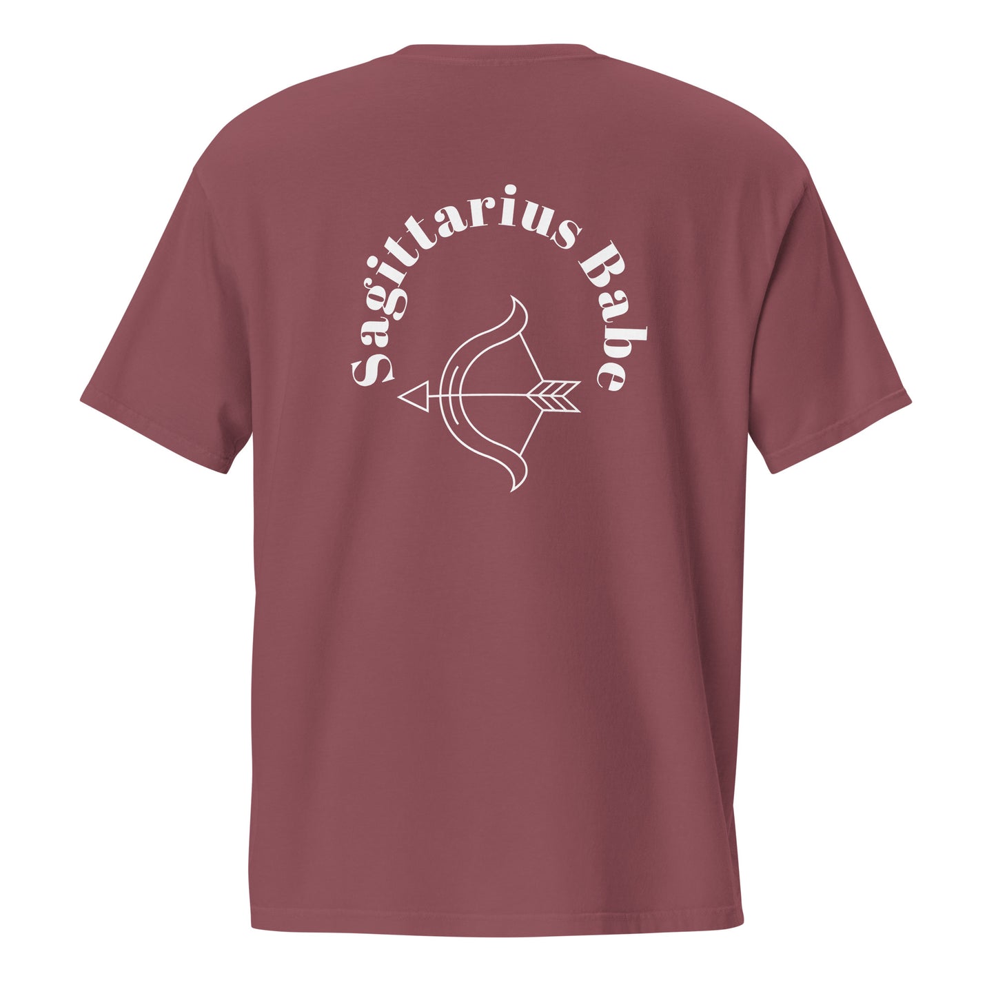 “Sagittarius Babe” Unisex Garment-Dyed Pocket T-Shirt