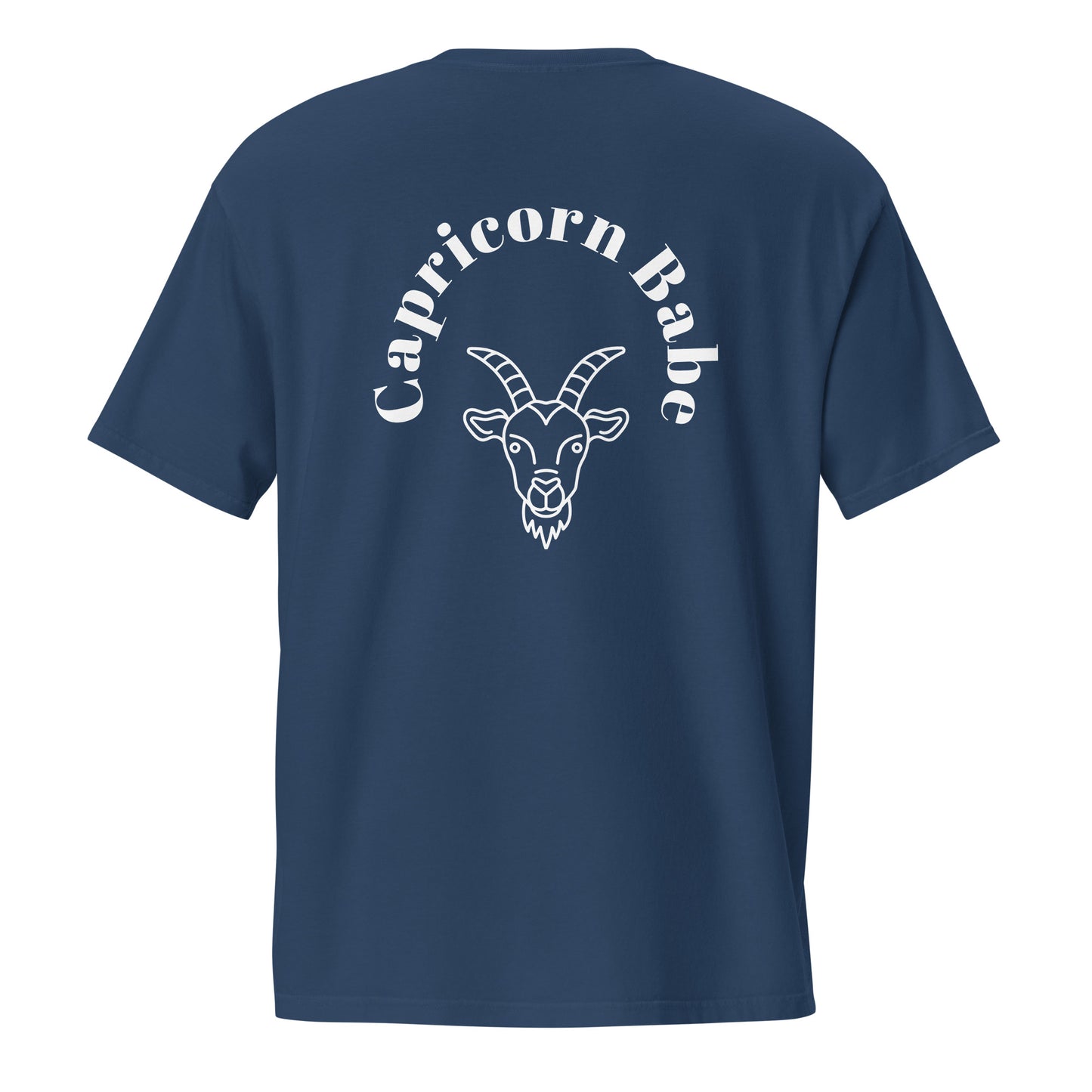 “Capricorn Babe” Unisex Garment-Dyed Pocket T-Shirt