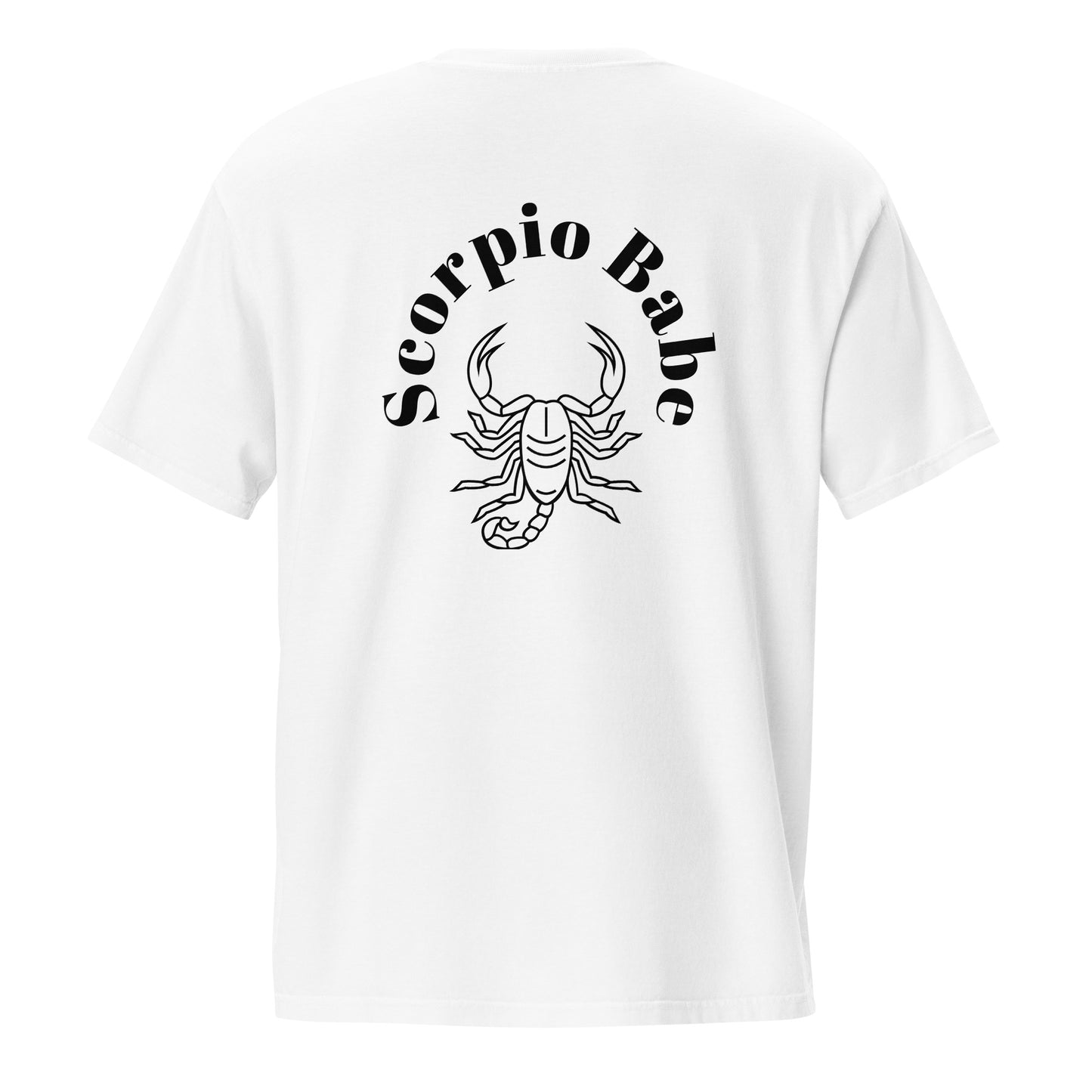 “Scorpio Babe” Unisex Garment-Dyed Pocket T-Shirt