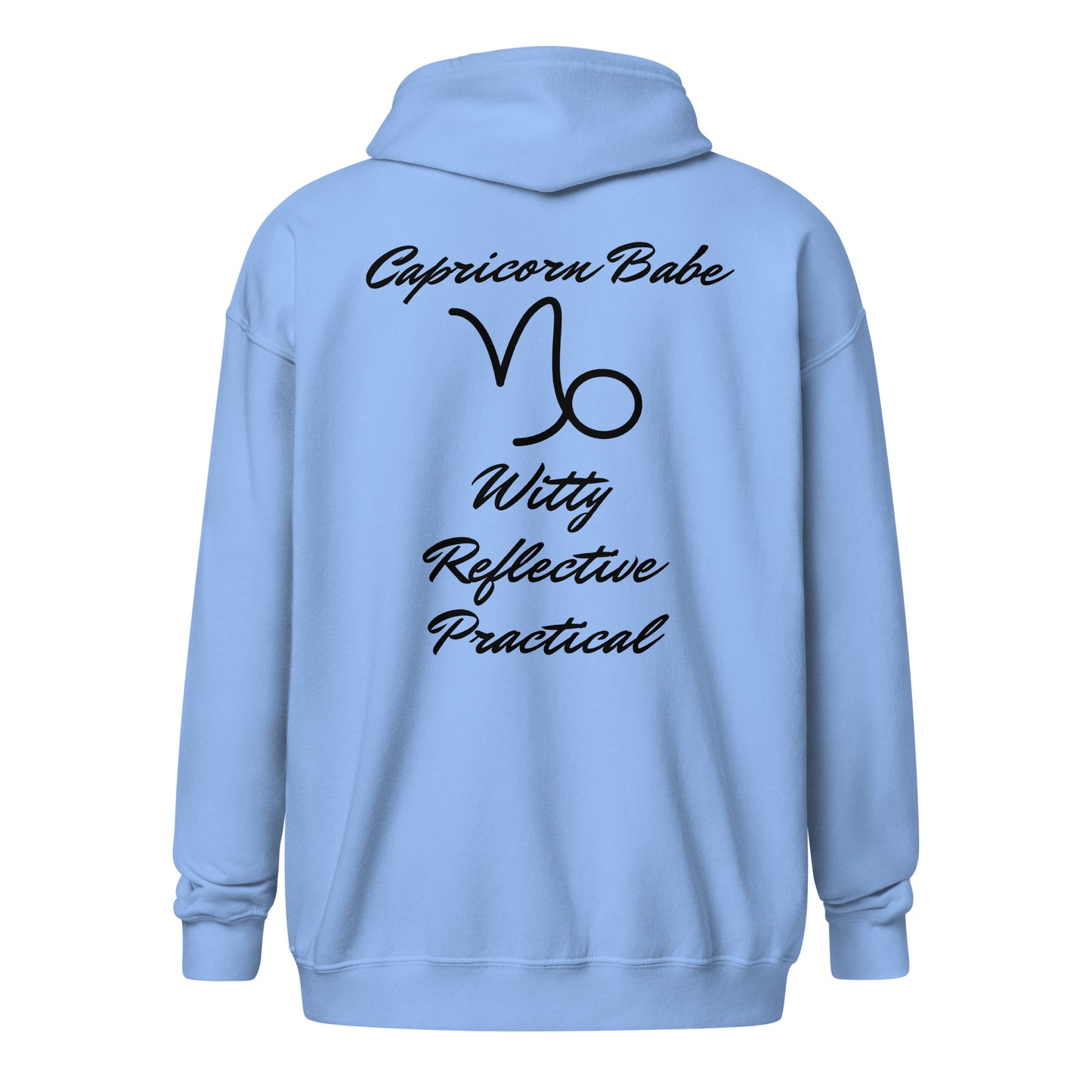 “Capricorn Babe” Unisex Zip Hoodie