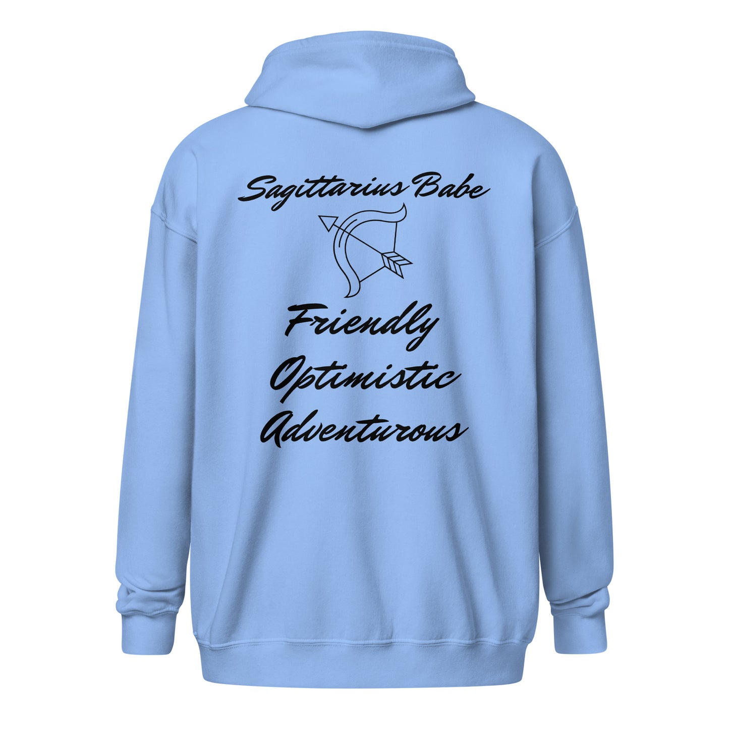 “Sagittarius Babe” Unisex Zip Hoodie