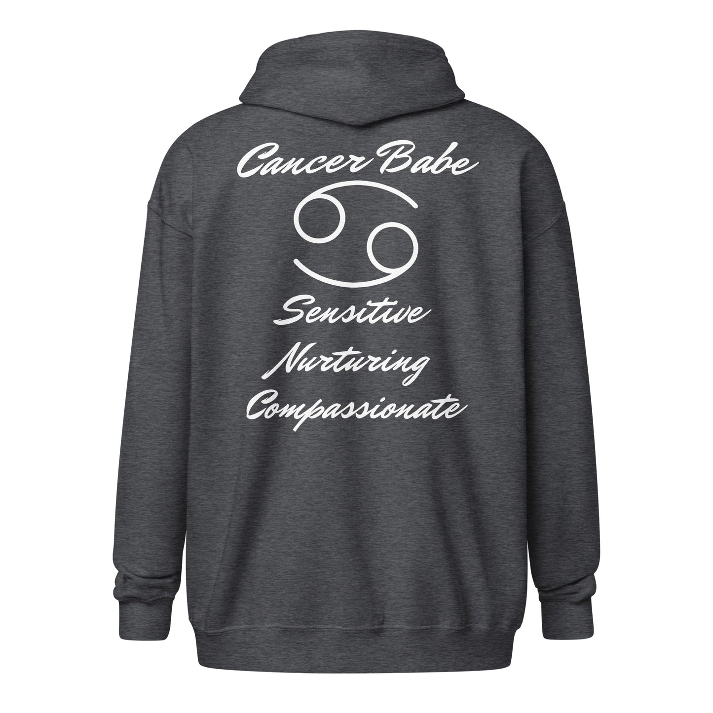 “Cancer Babe” Unisex Zip Hoodie