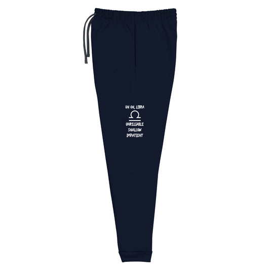 “Uh Oh, Libra” Unisex Joggers