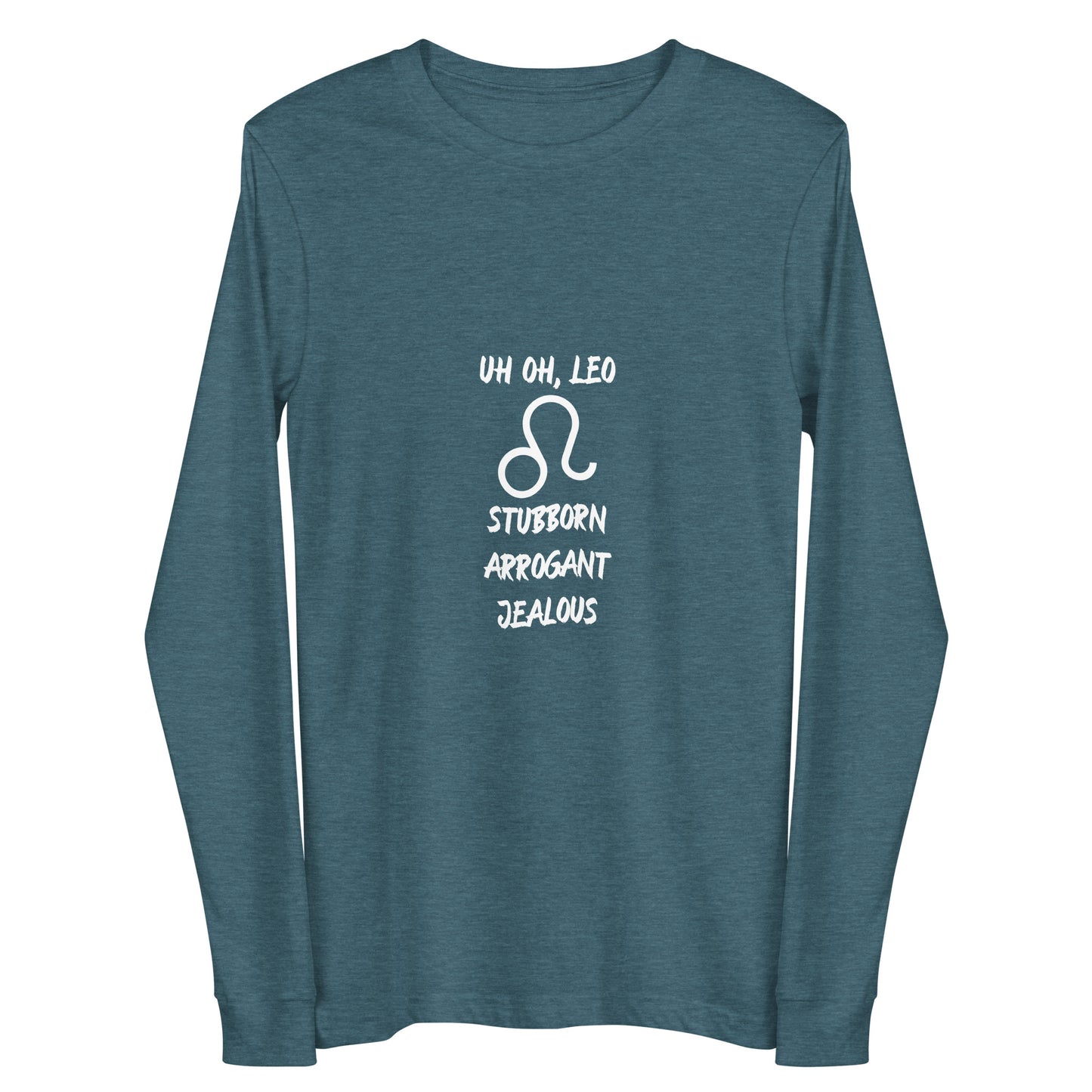 “Uh Oh, Leo” Unisex Long Sleeve Tee