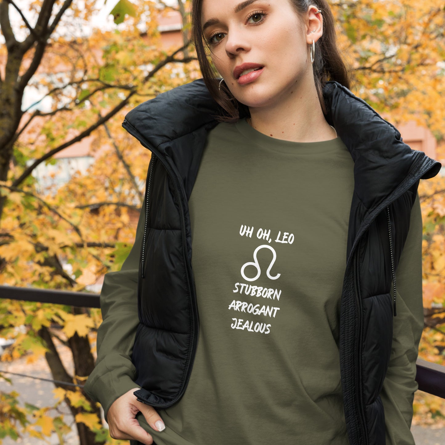 “Uh Oh, Leo” Unisex Long Sleeve Tee