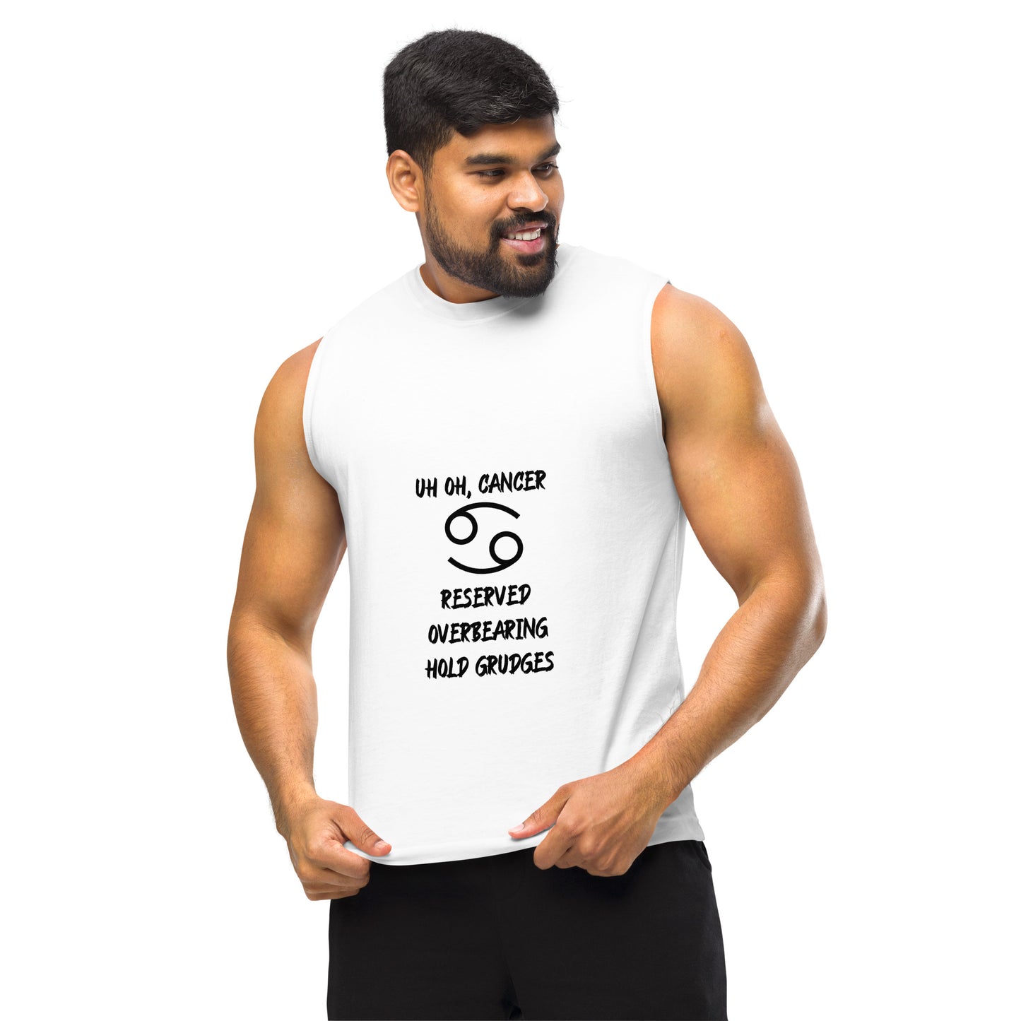 “Uh Oh, Cancer” Unisex Muscle Shirt