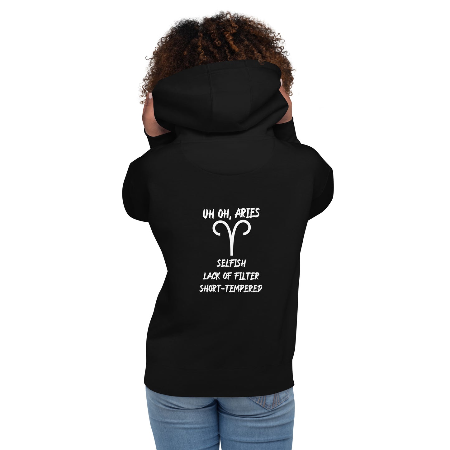 “Uh Oh, Aries” Unisex Hoodie