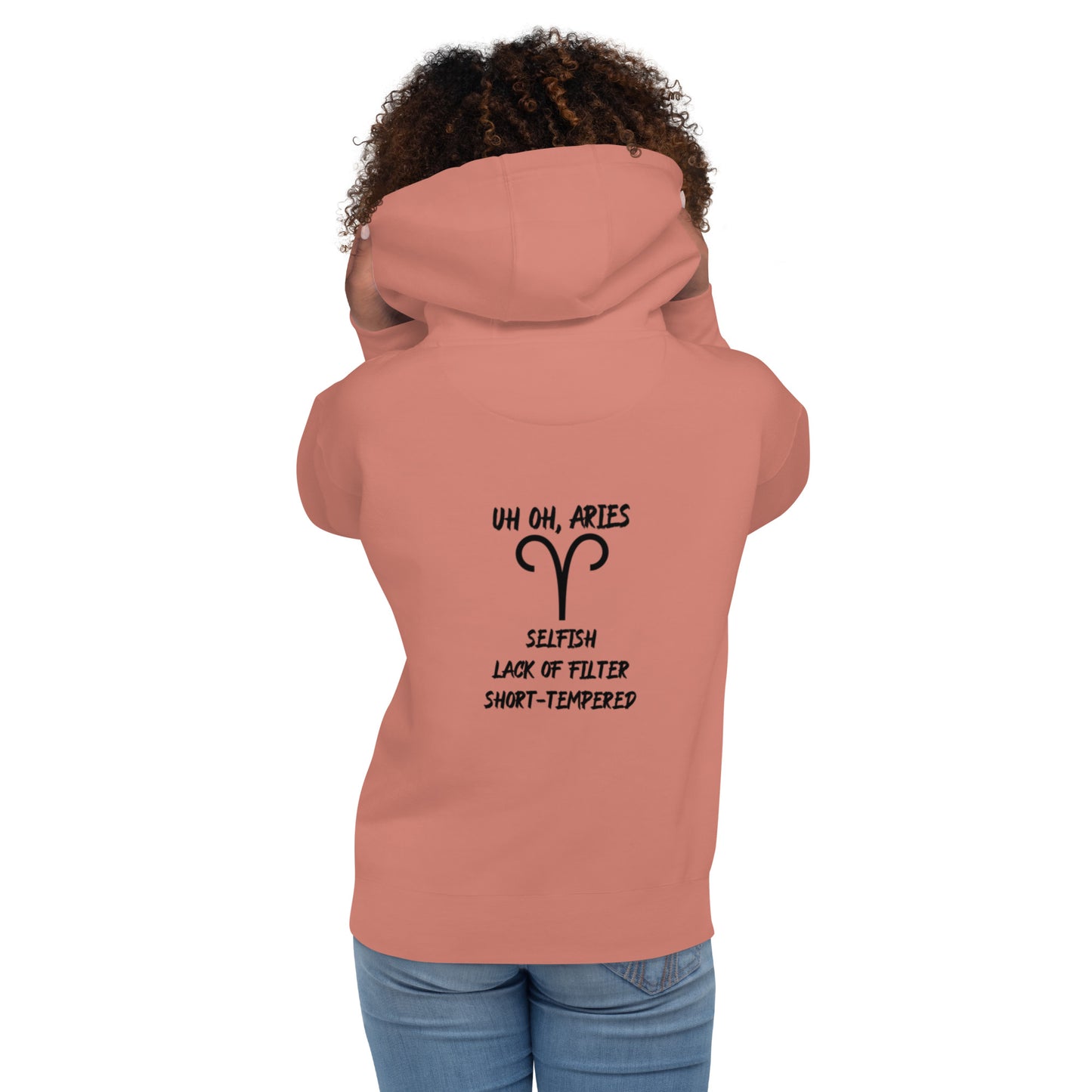 “Uh Oh, Aries” Unisex Hoodie