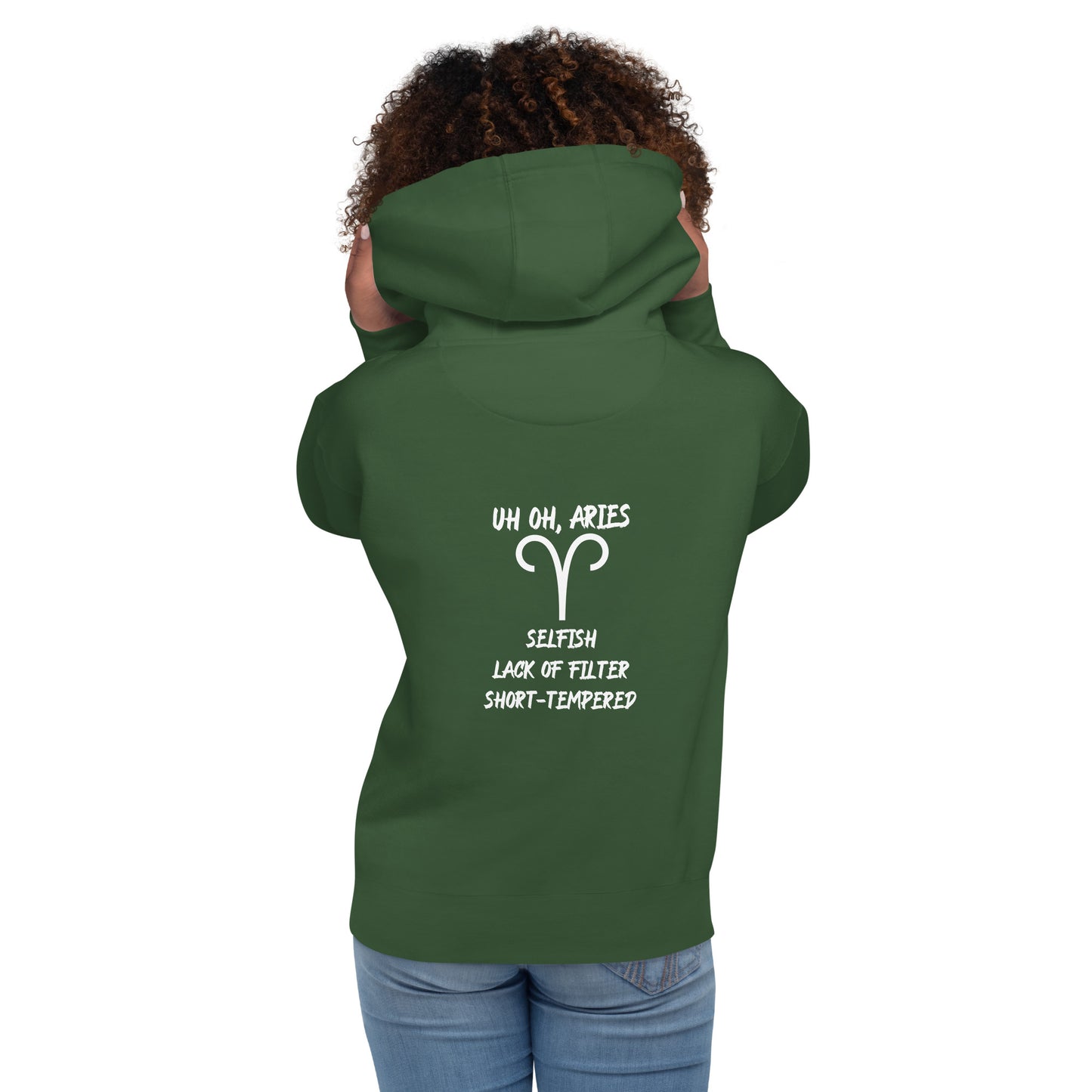 “Uh Oh, Aries” Unisex Hoodie