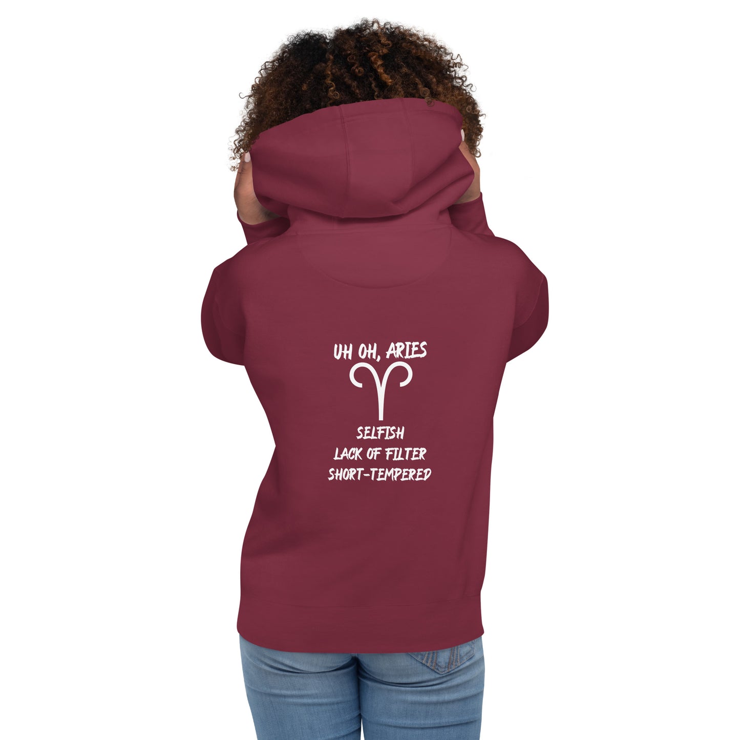 “Uh Oh, Aries” Unisex Hoodie