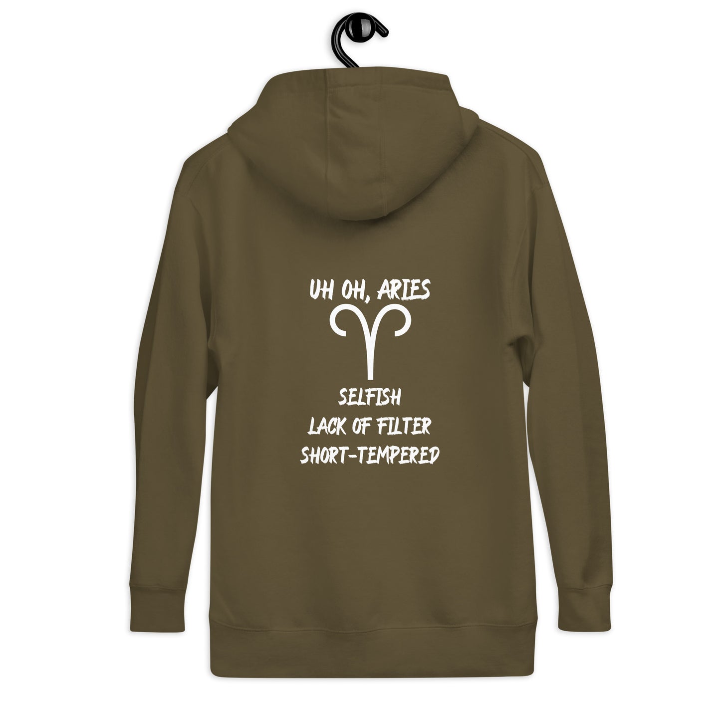 “Uh Oh, Aries” Unisex Hoodie