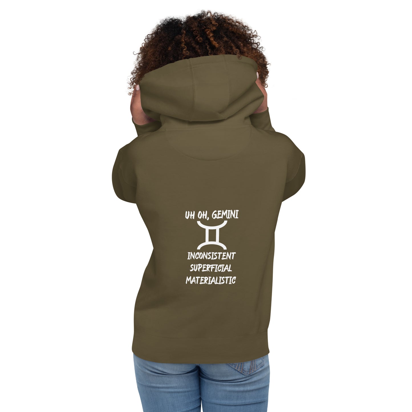 “Uh Oh, Gemini” Unisex Hoodie