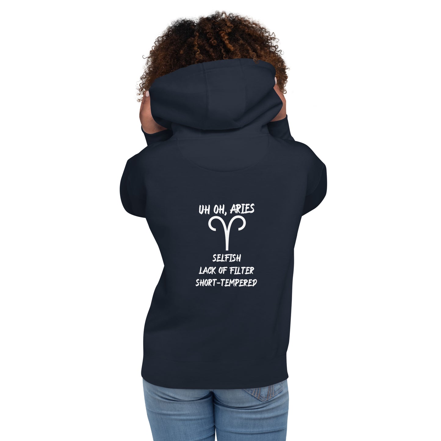 “Uh Oh, Aries” Unisex Hoodie