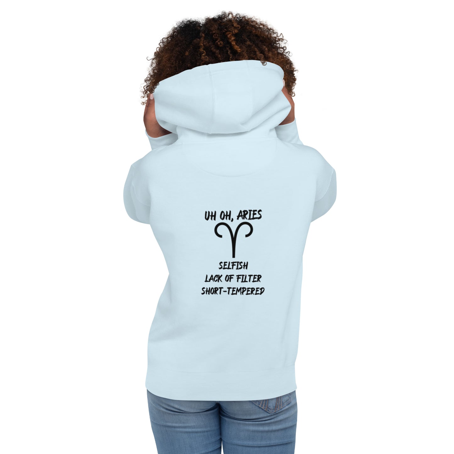 “Uh Oh, Aries” Unisex Hoodie