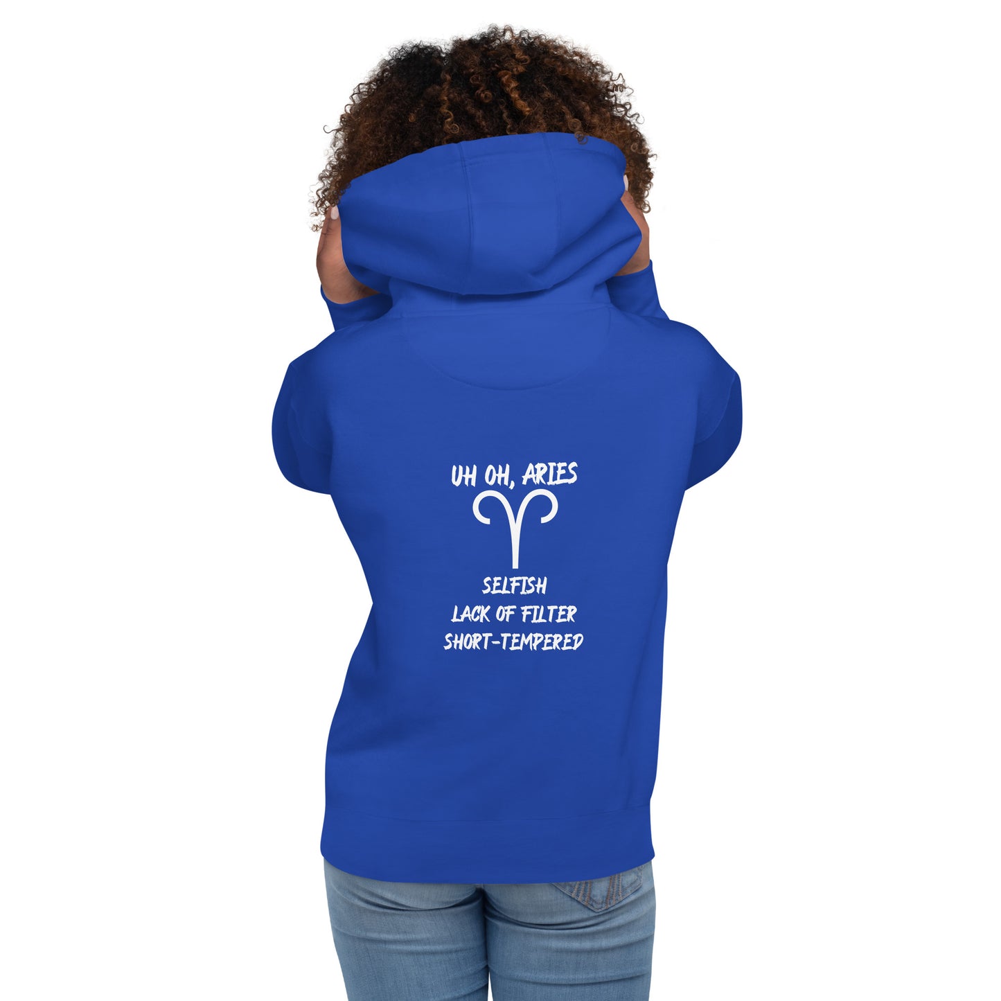 “Uh Oh, Aries” Unisex Hoodie