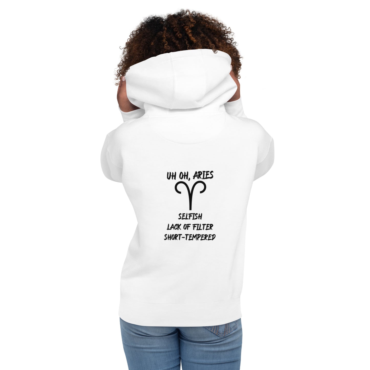 “Uh Oh, Aries” Unisex Hoodie