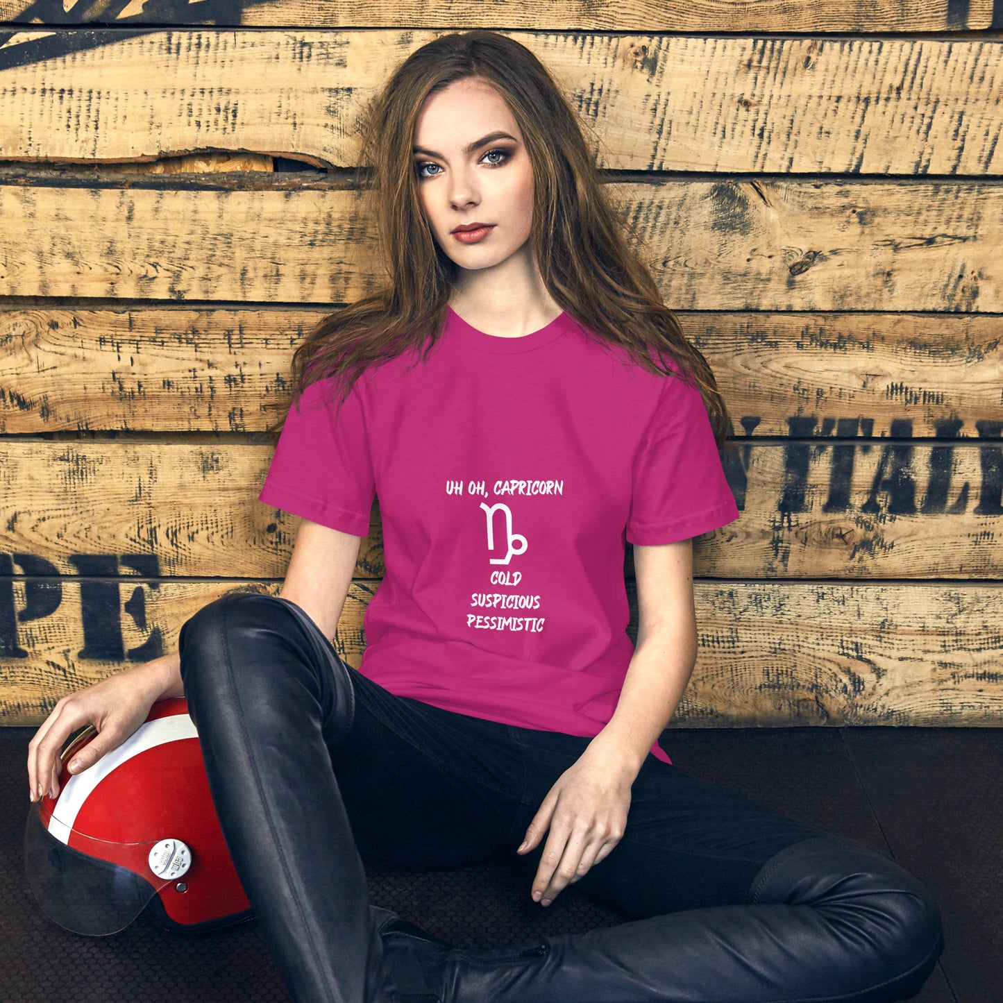 “Uh Oh, Capricorn” Unisex T-Shirt