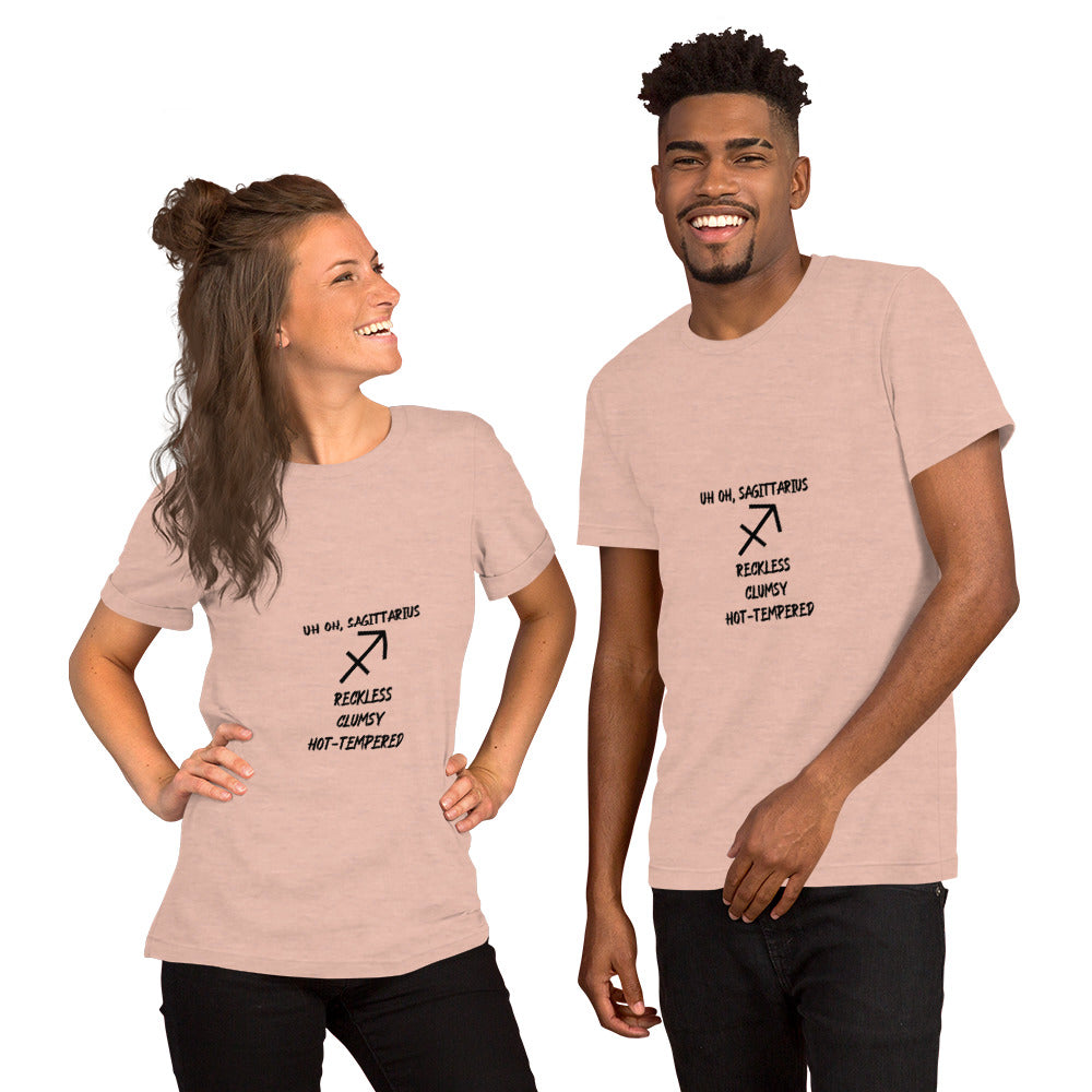 “Uh Oh, Sagittarius” Unisex T-Shirt